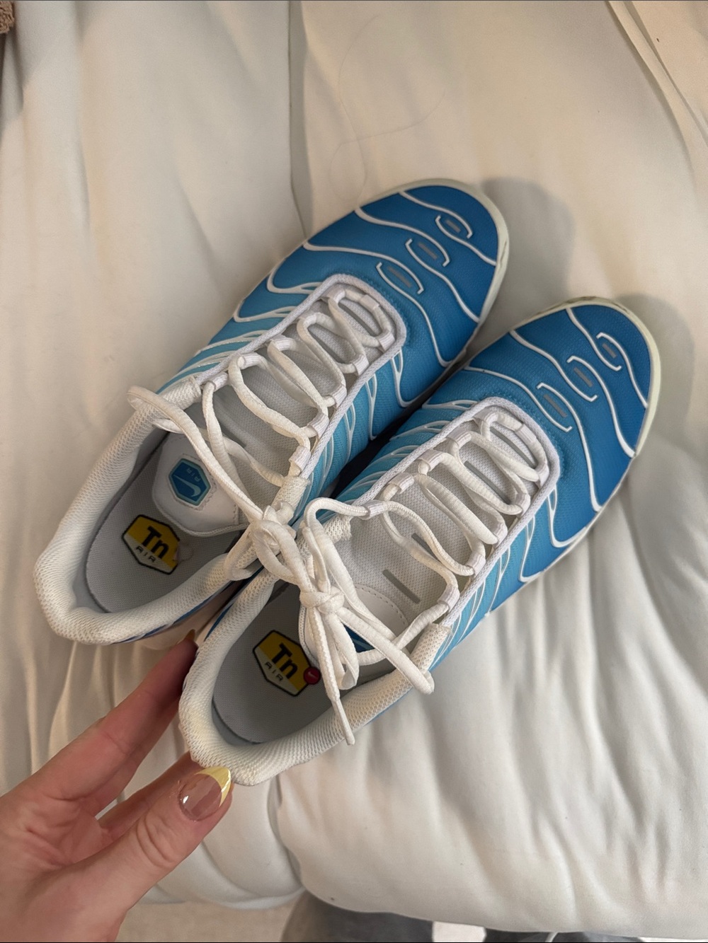Nike Blue & White Air Max Plus TN Running Sneakers
